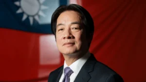 Taiwan President Lai Ching-te speaking about Taiwan sovereignty and cross-strait tensions following talks between Donald Trump and Xi Jinping.
